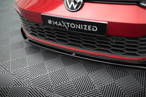 Maxton frontsplitter til Volkswagen Golf GTI / GTE / GTD / R-Line Mk8 – blank sort – billede 3 af 5