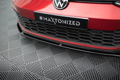 Maxton frontsplitter til Volkswagen Golf GTI / GTE / GTD / R-Line Mk8 – blank sort – billede 3 af 5