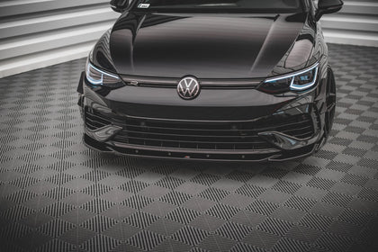 Maxton frontsplitter til Volkswagen Golf R Hatchback / Variant Mk8 – blank sort – billede 2 af 5
