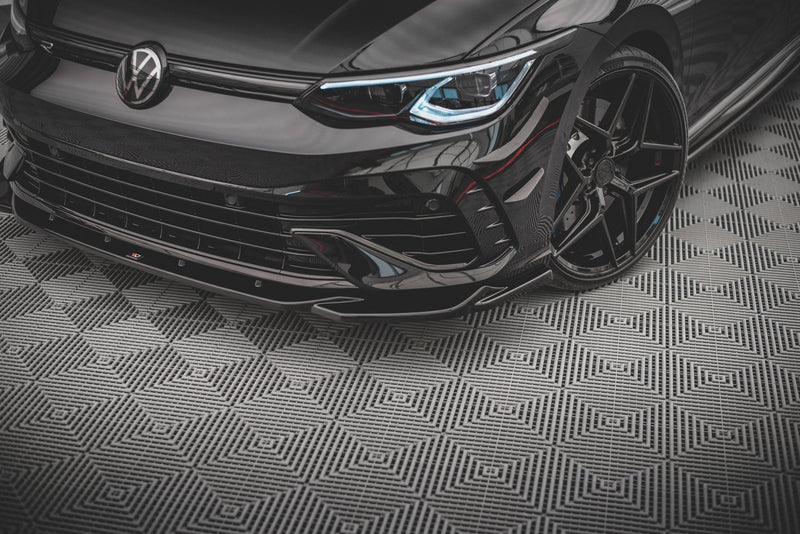 Maxton frontsplitter til Volkswagen Golf R Hatchback / Variant Mk8 – blank sort – billede 3 af 5