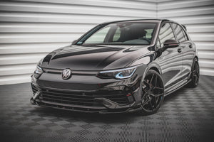 Maxton frontsplitter til Volkswagen Golf R Hatchback / Variant Mk8 – blank sort – billede 1 af 5