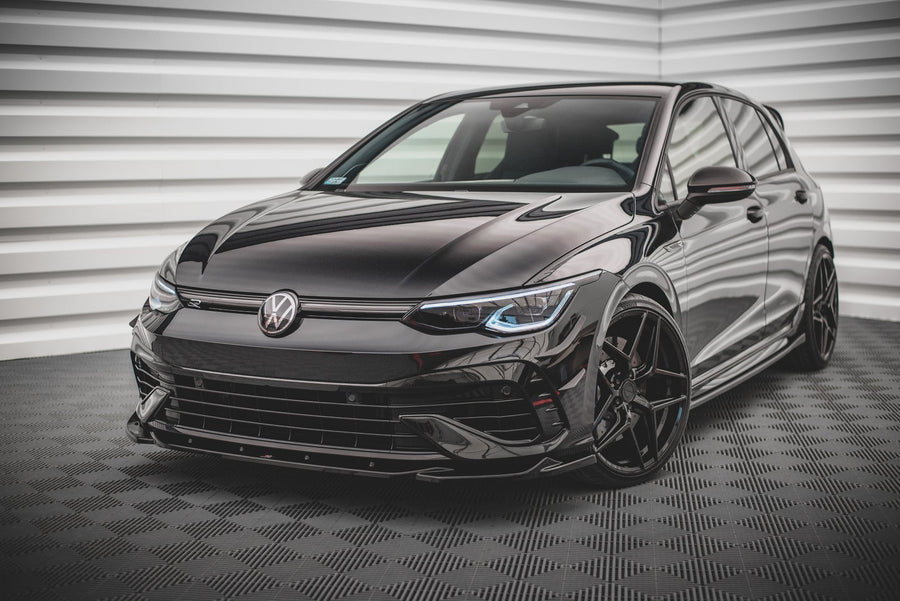 Maxton frontsplitter til Volkswagen Golf R Hatchback / Variant Mk8 – blank sort – billede 1 af 5