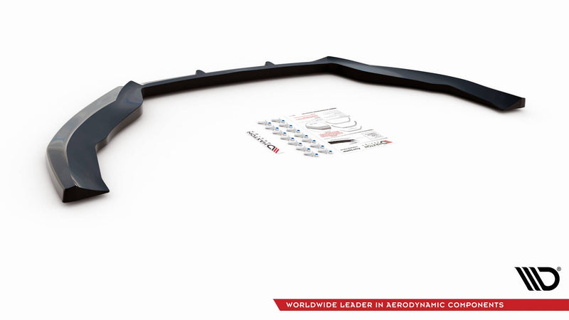Maxton Front Splitter V.4 Volkswagen Passat Cc - Gloss Black