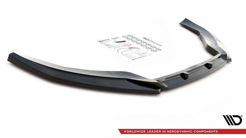 Maxton Front Splitter V.4 Volkswagen Passat Cc - Gloss Black