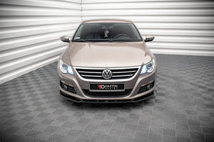Maxton Front Splitter V.4 Volkswagen Passat Cc - Gloss Black