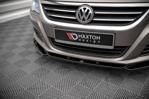Maxton Front Splitter V.4 Volkswagen Passat Cc - Gloss Black