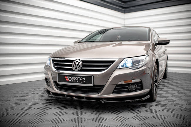 Maxton frontsplitter til Volkswagen Passat CC – blank sort – billede 1 af 5