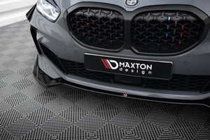 Maxton frontsplitter til BMW 1 M-Pack / M135i / 128ti F40 – blank sort – billede 3 af 4
