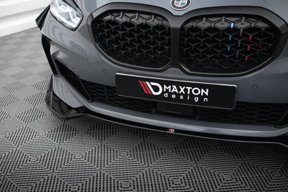 Maxton frontsplitter til BMW 1 M-Pack / M135i / 128ti F40 – blank sort – billede 3 af 4