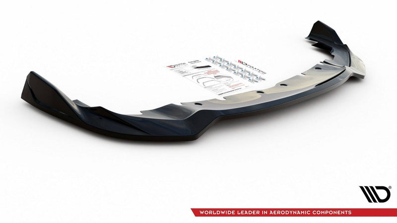 Maxton frontsplitter til BMW 1 M-Pack / M135i / 128ti F40 – blank sort – billede 4 af 4