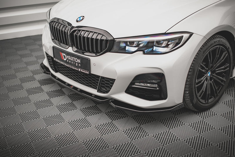 Maxton frontsplitter til BMW 3 G20 / G21 M-Pack – blank sort – billede 1 af 4