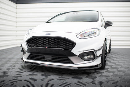 Maxton frontsplitter til Ford Fiesta Mk8 ST / ST-Line – blank sort – billede 1 af 5