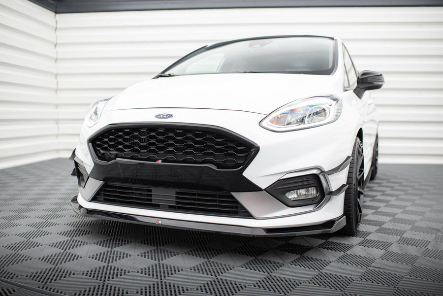 Maxton frontsplitter til Ford Fiesta Mk8 ST / ST-Line – blank sort – billede 1 af 5