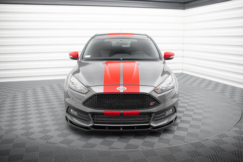 Maxton frontsplitter til Ford Focus ST Mk3 Facelift – blank sort – billede 2 af 5