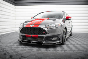 Maxton frontsplitter til Ford Focus ST Mk3 Facelift – blank sort – billede 1 af 5