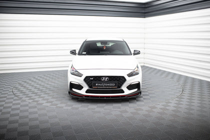 Maxton frontsplitter til Hyundai I30 N Mk3 Hatchback/ Fastback – blank sort – billede 2 af 5