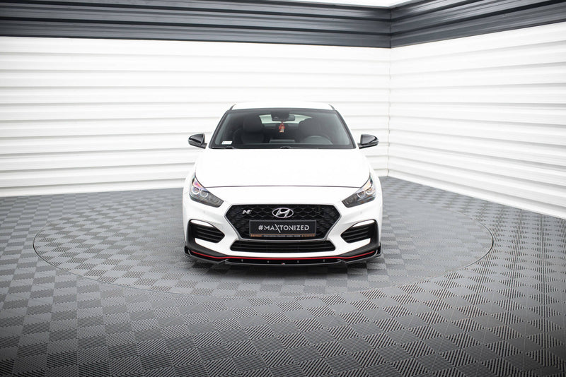 Maxton frontsplitter til Hyundai I30 N Mk3 Hatchback/ Fastback – blank sort – billede 2 af 5