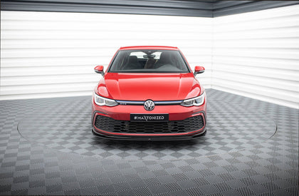 Maxton frontsplitter til Volkswagen Golf GTI / GTE / GTD / R-Line Mk8 – blank sort – billede 2 af 5