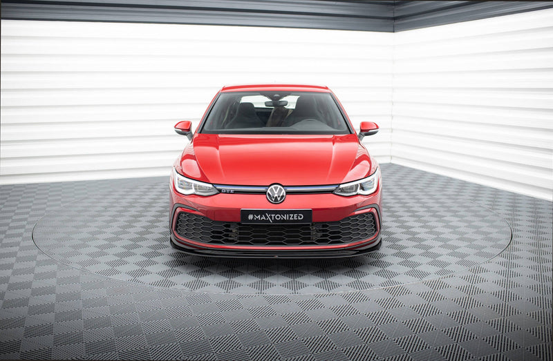 Maxton frontsplitter til Volkswagen Golf GTI / GTE / GTD / R-Line Mk8 – blank sort – billede 2 af 5