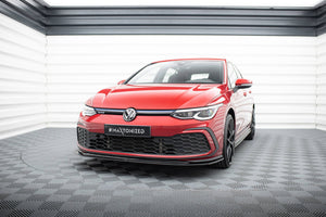 Maxton frontsplitter til Volkswagen Golf GTI / GTE / GTD / R-Line Mk8 – blank sort – billede 1 af 5