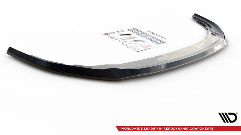 Maxton frontsplitter til Volkswagen Golf R Hatchback / Variant Mk8 – blank sort – billede 4 af 5