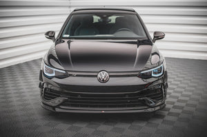 Maxton frontsplitter til Volkswagen Golf R Hatchback / Variant Mk8 – blank sort – billede 2 af 5
