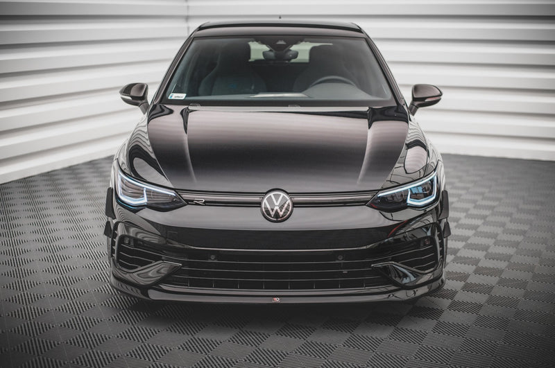 Maxton frontsplitter til Volkswagen Golf R Hatchback / Variant Mk8 – blank sort – billede 2 af 5
