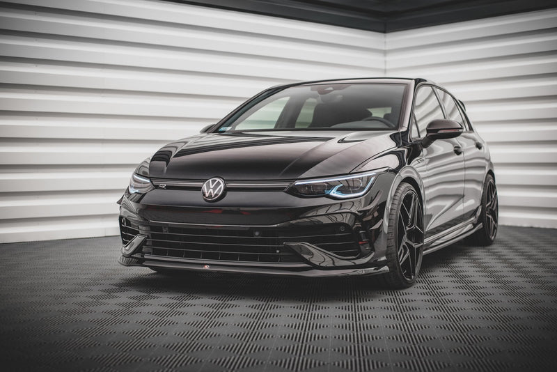 Maxton frontsplitter til Volkswagen Golf R Hatchback / Variant Mk8 – blank sort – billede 1 af 5