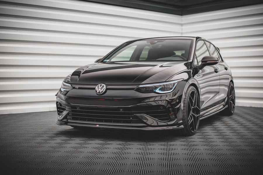 Maxton frontsplitter til Volkswagen Golf R Hatchback / Variant Mk8 – blank sort – billede 1 af 5