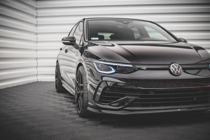 Maxton frontsplitter til Volkswagen Golf R Hatchback / Variant Mk8 – blank sort – billede 3 af 5