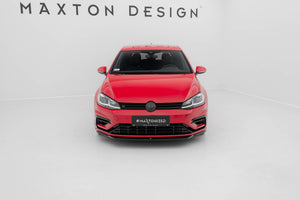 Maxton frontsplitter til Volkswagen Golf R / R-Line Mk7 Facelift – blank sort – billede 2 af 6