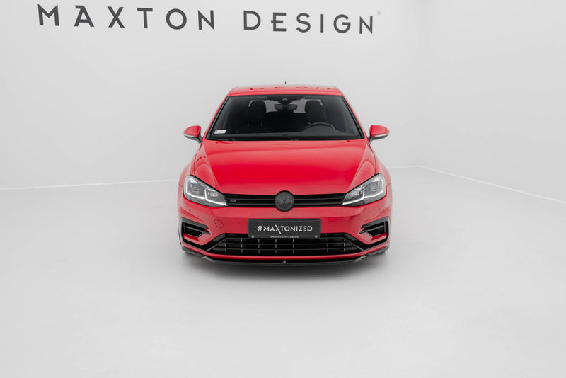 Maxton frontsplitter til Volkswagen Golf R / R-Line Mk7 Facelift – blank sort – billede 2 af 6