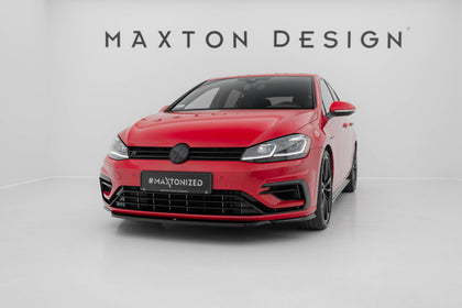 Maxton frontsplitter til Volkswagen Golf R / R-Line Mk7 Facelift – blank sort – billede 1 af 6