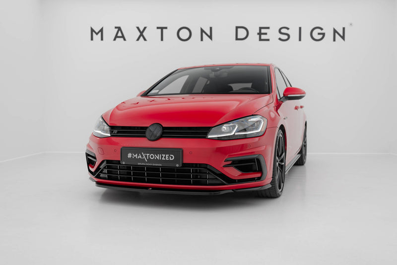 Maxton frontsplitter til Volkswagen Golf R / R-Line Mk7 Facelift – blank sort – billede 1 af 6
