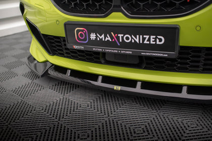 Maxton frontsplitter til BMW 1 M-Pack / M135i / 128ti F40 – blank sort – billede 3 af 5