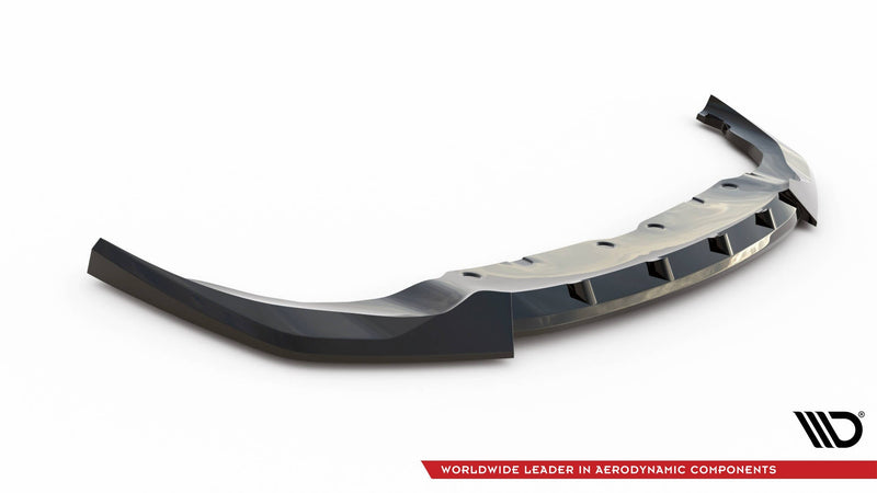 Maxton frontsplitter til BMW 1 M-Pack / M135i / 128ti F40 – blank sort – billede 4 af 5