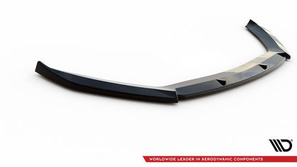 Maxton frontsplitter til Seat Leon Cupra / FR Mk3 Facelift – blank sort – billede 4 af 5