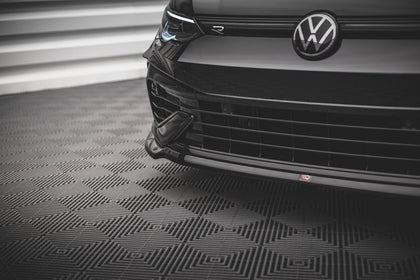 Maxton frontsplitter til Volkswagen Golf R Hatchback / Variant Mk8 – blank sort – billede 3 af 5