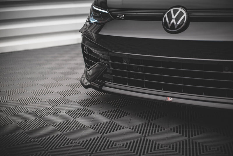 Maxton frontsplitter til Volkswagen Golf R Hatchback / Variant Mk8 – blank sort – billede 3 af 5