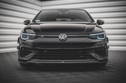 Maxton frontsplitter til Volkswagen Golf R Hatchback / Variant Mk8 – blank sort – billede 2 af 5