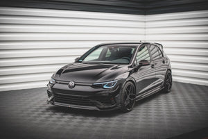 Maxton frontsplitter til Volkswagen Golf R Hatchback / Variant Mk8 – blank sort – billede 1 af 5