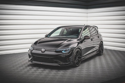 Maxton frontsplitter til Volkswagen Golf R Hatchback / Variant Mk8 – blank sort – billede 1 af 5