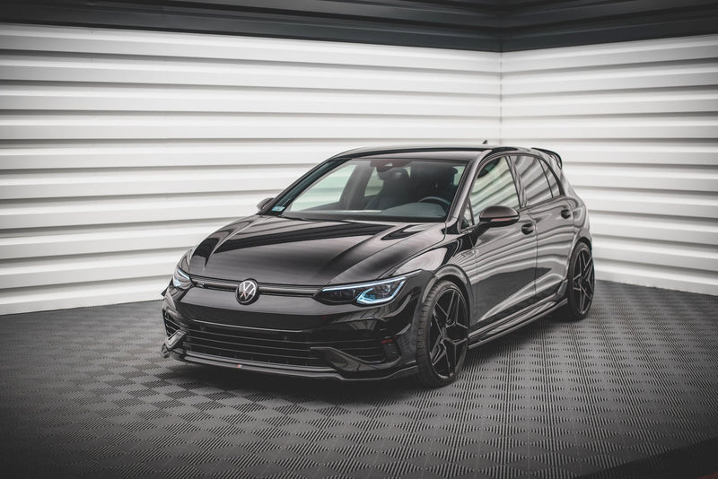 Maxton frontsplitter til Volkswagen Golf R Hatchback / Variant Mk8 – blank sort – billede 1 af 5