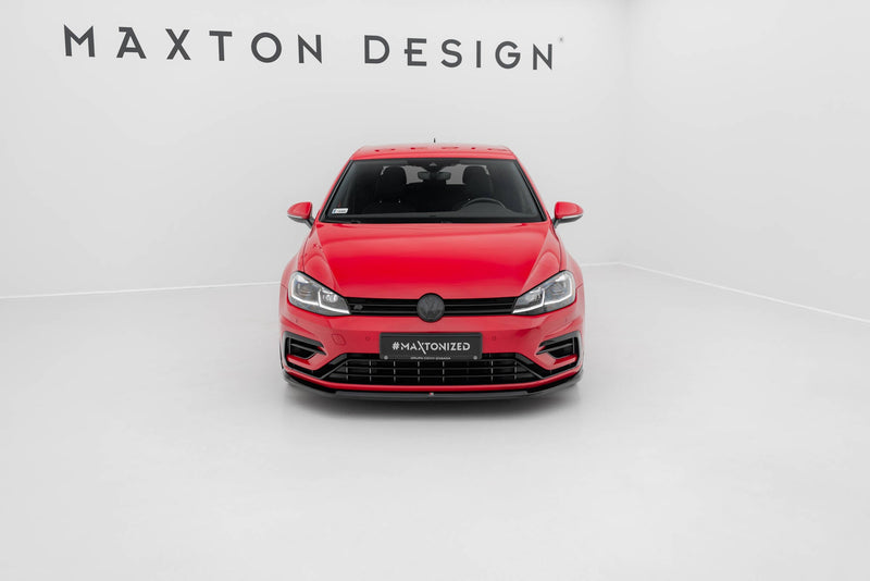 Maxton frontsplitter til Volkswagen Golf R / R-Line Mk7 Facelift – blank sort – billede 2 af 4