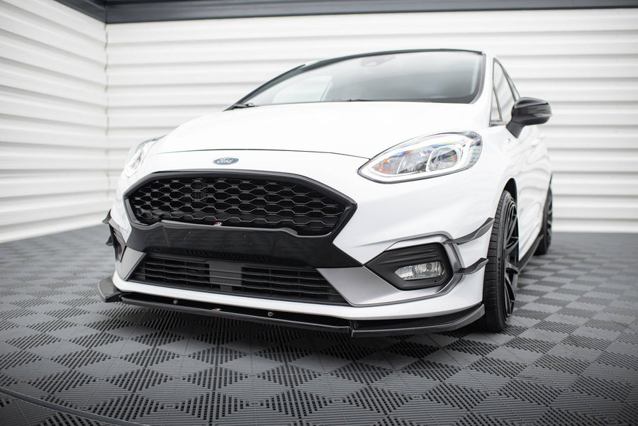 Maxton frontsplitter til Ford Fiesta Mk8 ST / ST-Line – blank sort – billede 1 af 5