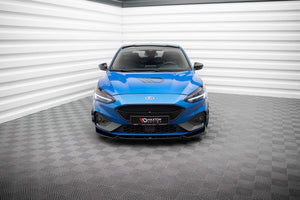 Maxton Front Splitter V.7 Ford Focus St / St-Line Mk4 - Gloss Black
