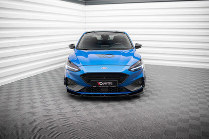 Maxton Front Splitter V.7 Ford Focus St / St-Line Mk4 - Gloss Black