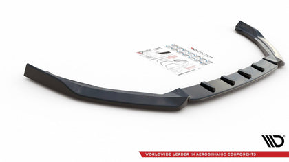 Maxton Front Splitter V.7 Ford Focus St / St-Line Mk4 - Gloss Black