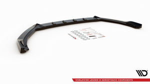 Maxton Front Splitter V.7 Ford Focus St / St-Line Mk4 - Gloss Black