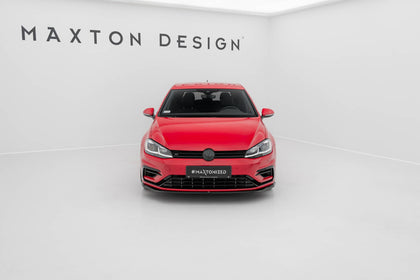 Maxton frontsplitter til Volkswagen Golf R / R-Line Mk7 Facelift – blank sort – billede 2 af 5